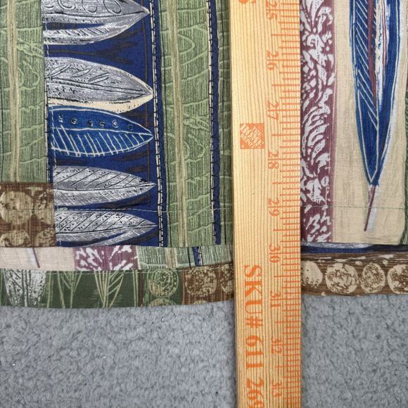 Tori Richard Shirt Mens Large Hawaiian Aloha Button Up Vintage Feather Print USA - Picture 9 of 10